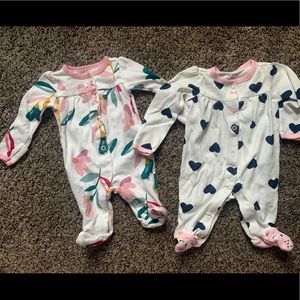 Newborn girl pajamas